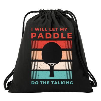 Ping Pong And Table Tennis Gifts For Ping Pongs Drawstring Bag