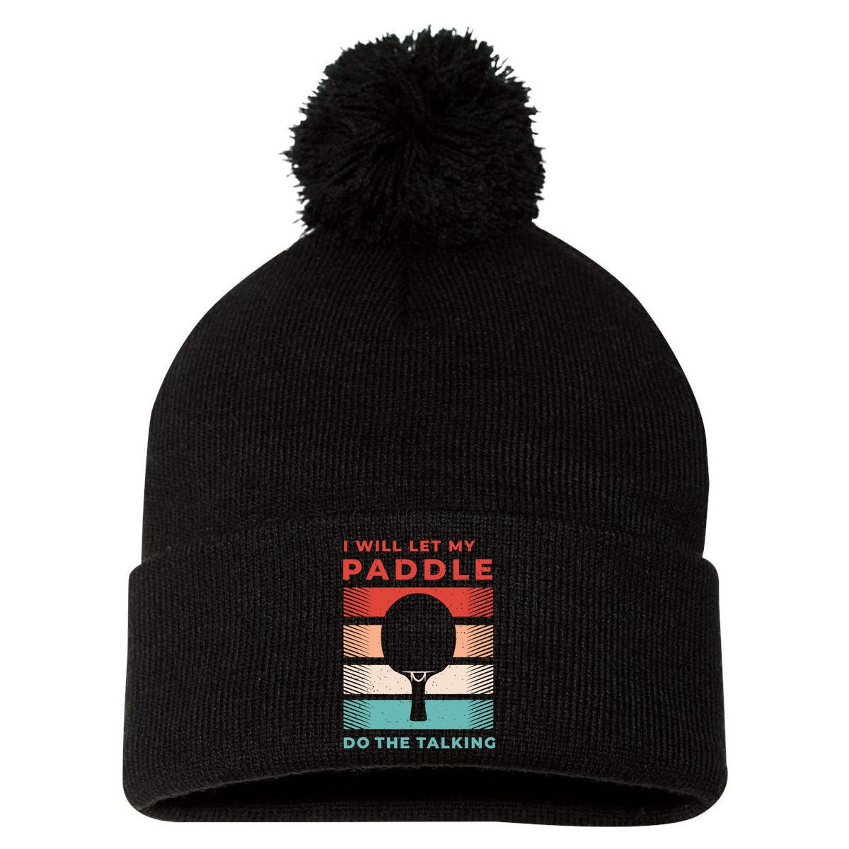 Ping Pong And Table Tennis Gifts For Ping Pongs Pom Pom 12in Knit Beanie