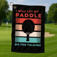 Ping Pong And Table Tennis Gifts For Ping Pongs Golf Towel