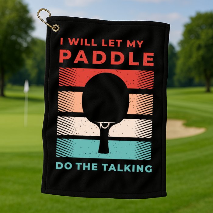 Ping Pong And Table Tennis Gifts For Ping Pongs Golf Towel