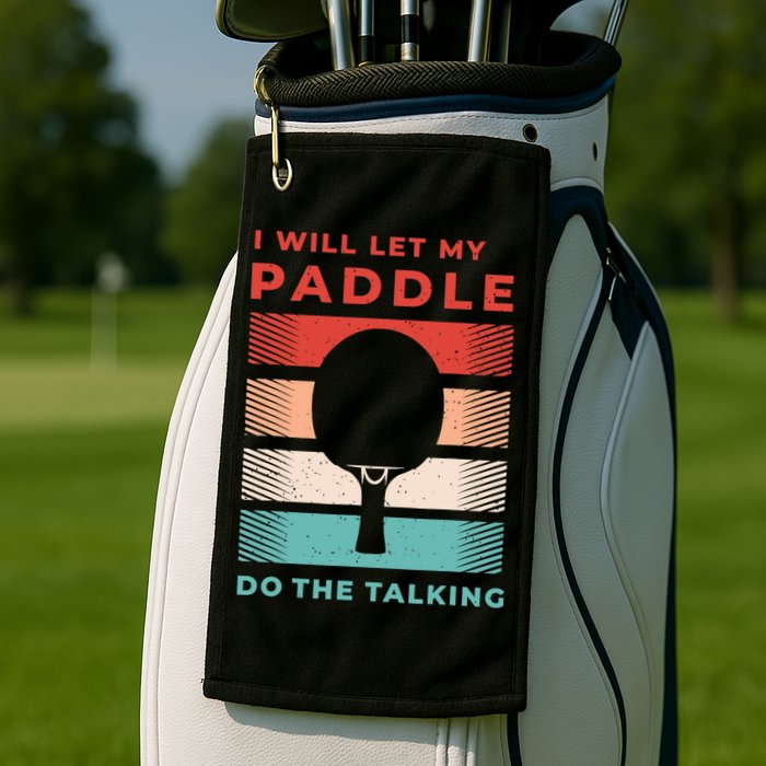 Ping Pong And Table Tennis Gifts For Ping Pongs Golf Towel