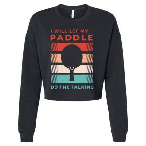 Ping Pong And Table Tennis Gifts For Ping Pongs Cropped Pullover Crew