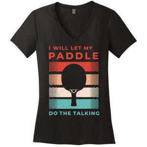 Ping Pong And Table Tennis Gifts For Ping Pongs Women's V-Neck T-Shirt