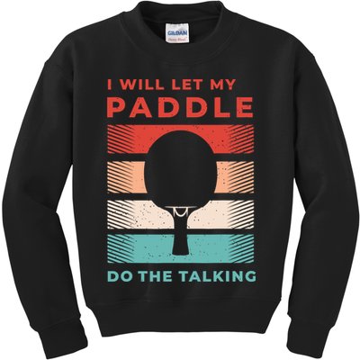 Ping Pong And Table Tennis Gifts For Ping Pongs Kids Sweatshirt