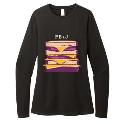 Pretty Pb And J Sandwich With Creamy Peanut Butter And Jelly Gift Womens CVC Long Sleeve Shirt