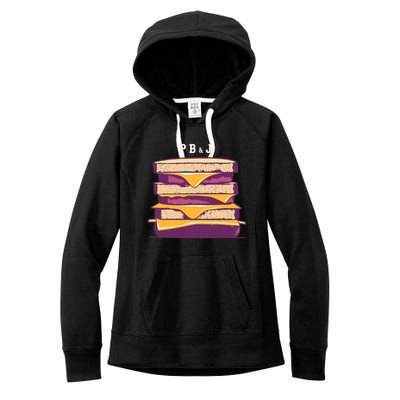 Pretty Pb And J Sandwich With Creamy Peanut Butter And Jelly Gift Women's Fleece Hoodie