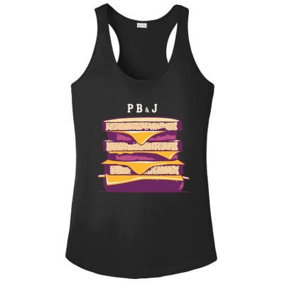 Pretty Pb And J Sandwich With Creamy Peanut Butter And Jelly Gift Ladies PosiCharge Competitor Racerback Tank