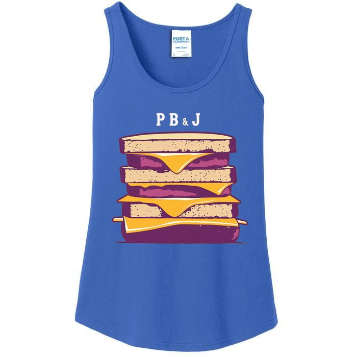 Pretty Pb And J Sandwich With Creamy Peanut Butter And Jelly Gift Ladies Essential Tank