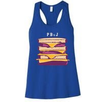 Pretty Pb And J Sandwich With Creamy Peanut Butter And Jelly Gift Women's Racerback Tank