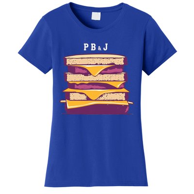 Pretty Pb And J Sandwich With Creamy Peanut Butter And Jelly Gift Women's T-Shirt