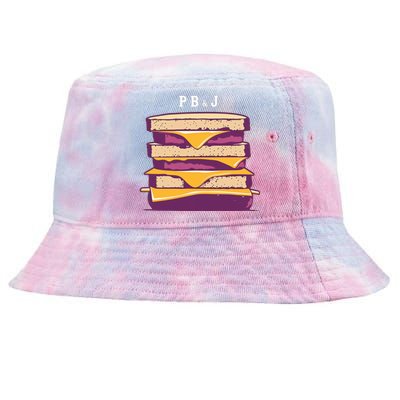 Pretty Pb And J Sandwich With Creamy Peanut Butter And Jelly Gift Tie-Dyed Bucket Hat