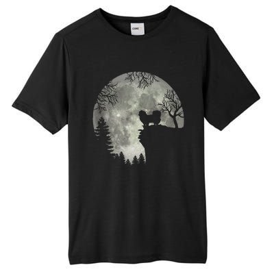 Pekingese Pekinese And Moon Halloween Tall Fusion ChromaSoft Performance T-Shirt