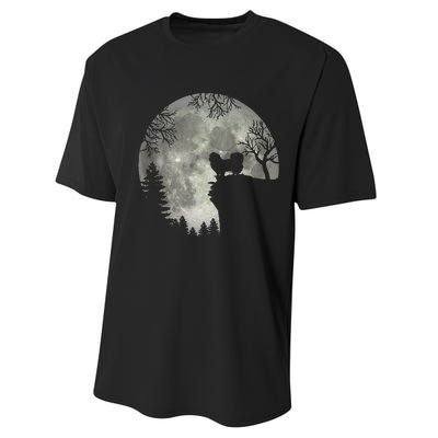 Pekingese Pekinese And Moon Halloween Performance Sprint T-Shirt