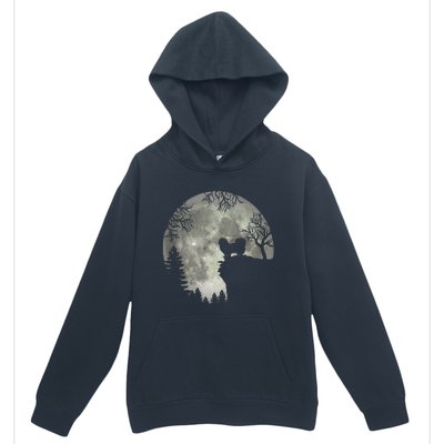 Pekingese Pekinese And Moon Halloween Urban Pullover Hoodie