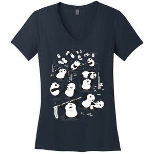 Pandamonium Women's V-Neck T-Shirt