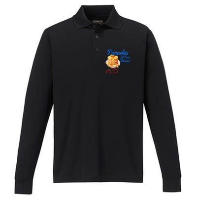 Pancakes Panic & Attacks! Buy One Get One! Apparel Performance Long Sleeve Polo