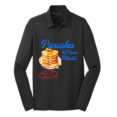 Pancakes Panic & Attacks! Buy One Get One! Apparel Silk Touch Performance Long Sleeve Polo