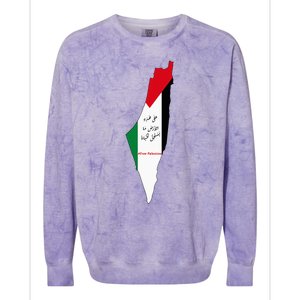 Palestine Colorblast Crewneck Sweatshirt