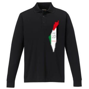 Palestine Performance Long Sleeve Polo