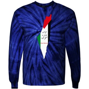 Palestine Tie-Dye Long Sleeve Shirt