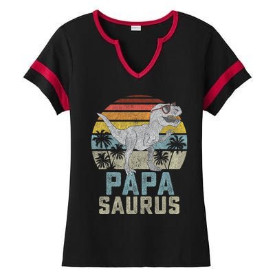 Papasaurus Ladies Halftime Notch Neck Tee