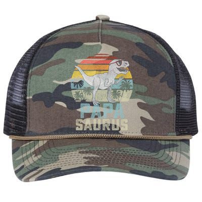 Papasaurus Retro Rope Trucker Hat Cap