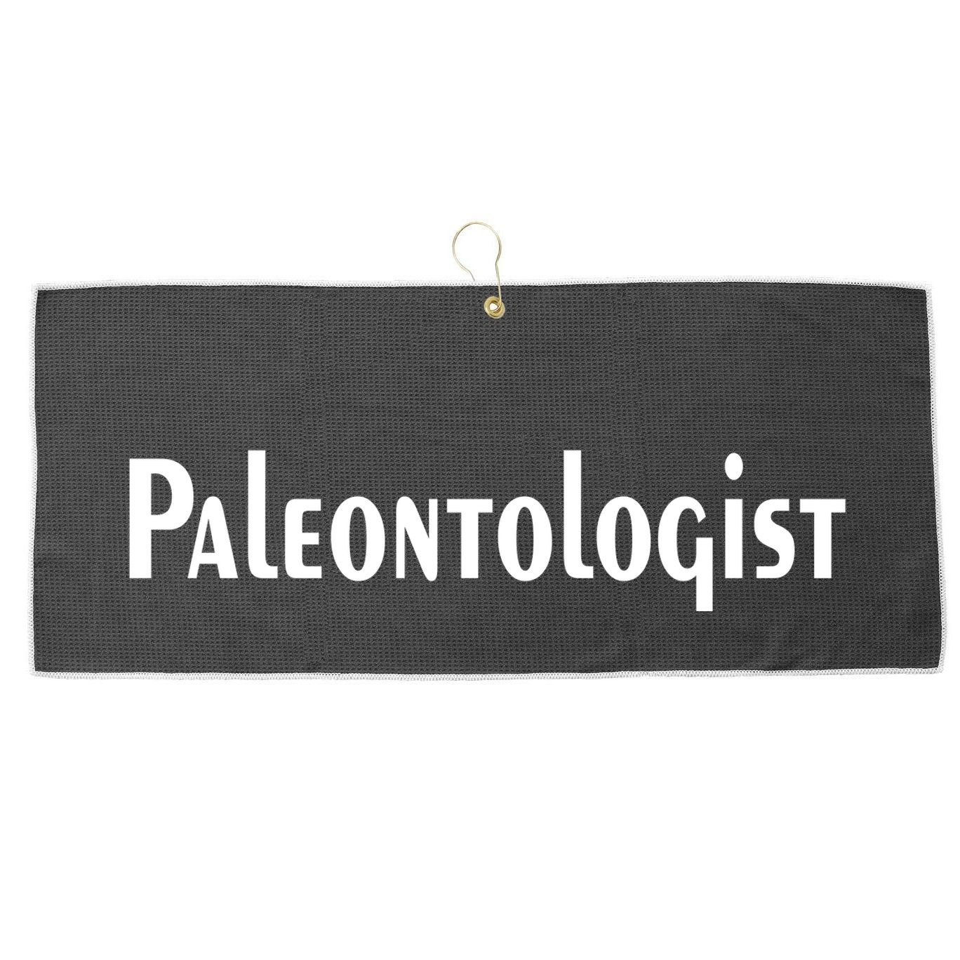 Paleontologist Large Microfiber Waffle Golf Towel