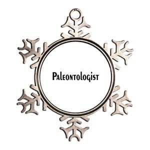 Paleontologist Metallic Star Ornament