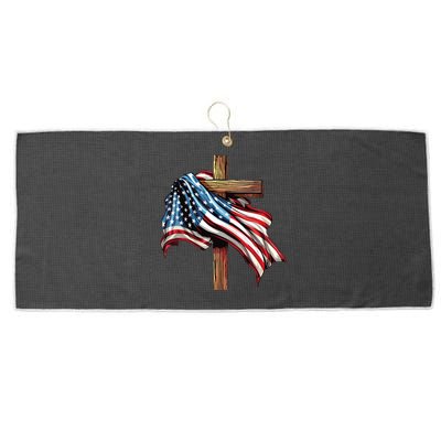 Patriotic Large Microfiber Waffle Golf Towel