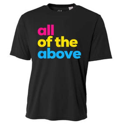 Pansexual Pride All of the Above LGBTQ Pan Flag Funny LGBT Cooling Performance Crew T-Shirt