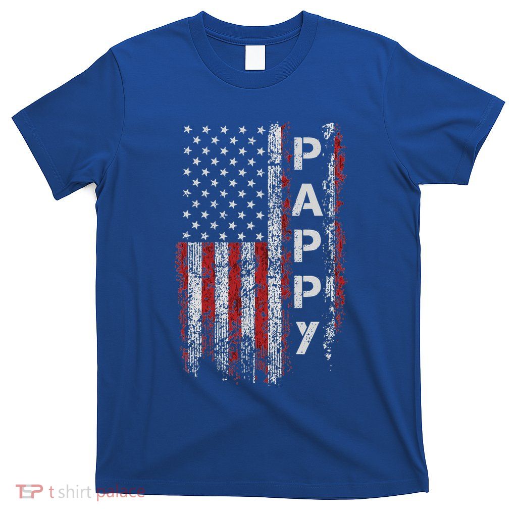 Proud Pappy American Flag Pappy Patriotic T-Shirt