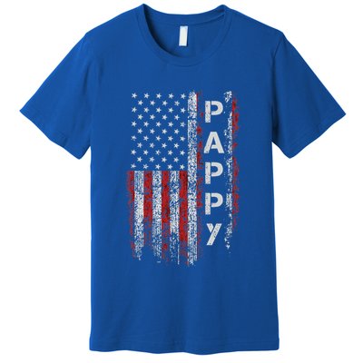 Proud Pappy American Flag Pappy Patriotic Premium T-Shirt