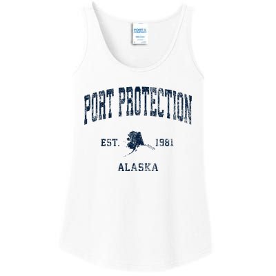 Port Protection Alaska Ak Vintage Athletic Ladies Essential Tank