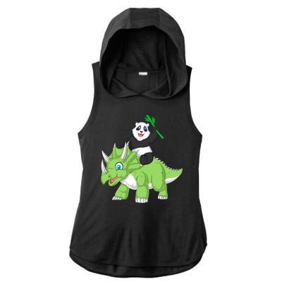 Panda Ladies PosiCharge Tri-Blend Wicking Draft Hoodie Tank