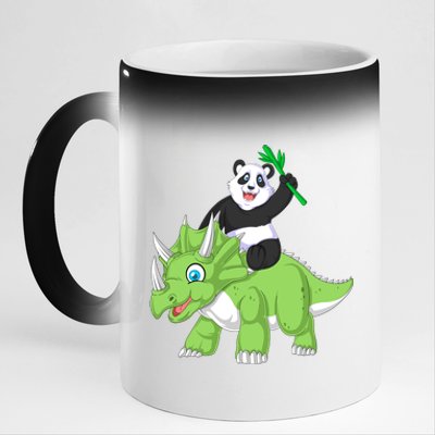 Panda 11oz Black Color Changing Mug