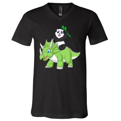 Panda V-Neck T-Shirt