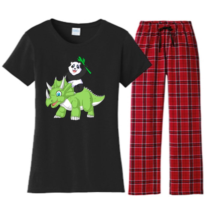 Panda Women's Flannel Pajama Set