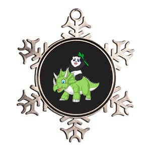 Panda Metallic Star Ornament