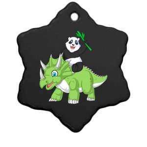 Panda Ceramic Star Ornament