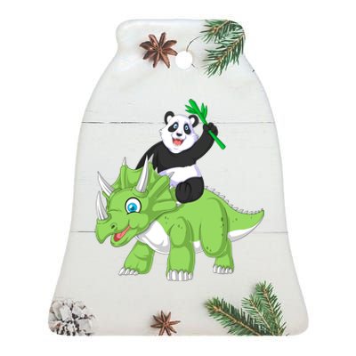 Panda Ceramic Bell Ornament