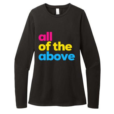 Pansexual Pride All Of The Above LGBTQ Pan Flag Funny LGBT Womens CVC Long Sleeve Shirt