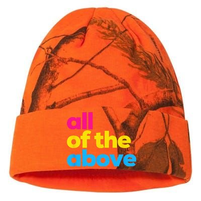 Pansexual Pride All Of The Above LGBTQ Pan Flag Funny LGBT Kati Licensed 12" Camo Beanie