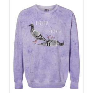 Pigeon Pigeoff Apparel Pigeon Owner Lover Funny Gift Colorblast Crewneck Sweatshirt