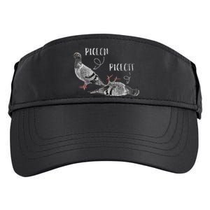 Pigeon Pigeoff Apparel Pigeon Owner Lover Funny Gift Adult Drive Performance Visor