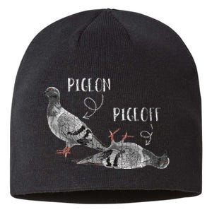 Pigeon Pigeoff Apparel Pigeon Owner Lover Funny Gift Sustainable Beanie