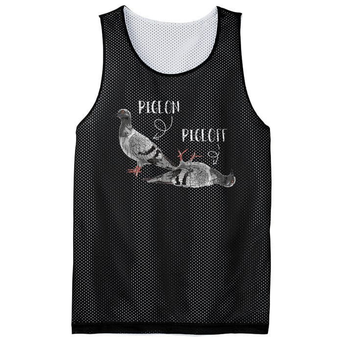 Pigeon Pigeoff Apparel Pigeon Owner Lover Funny Gift Mesh Reversible Basketball Jersey Tank