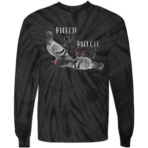 Pigeon Pigeoff Apparel Pigeon Owner Lover Funny Gift Tie-Dye Long Sleeve Shirt