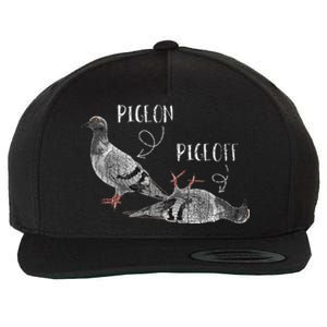 Pigeon Pigeoff Apparel Pigeon Owner Lover Funny Gift Wool Snapback Cap