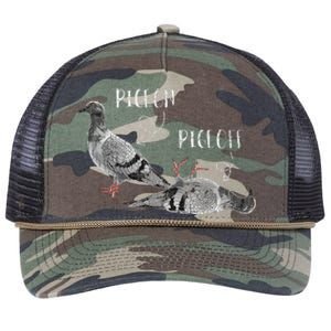 Pigeon Pigeoff Apparel Pigeon Owner Lover Funny Gift Retro Rope Trucker Hat Cap