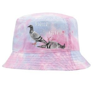 Pigeon Pigeoff Apparel Pigeon Owner Lover Funny Gift Tie-Dyed Bucket Hat